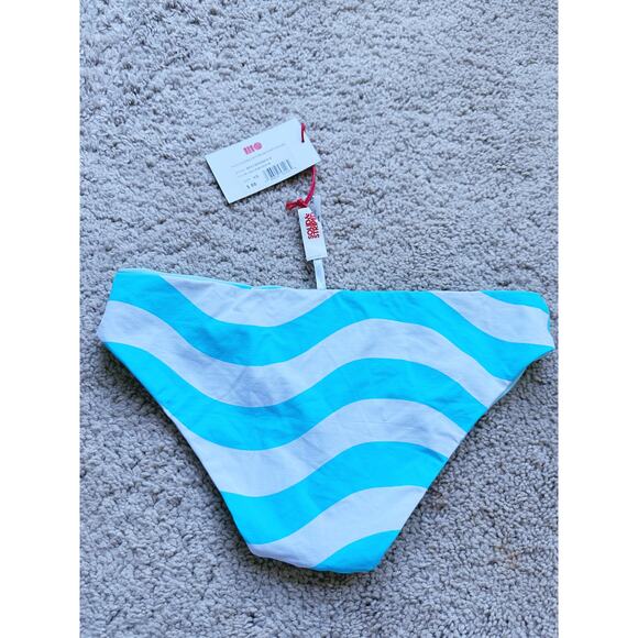 NWT Solid & Striped The Elle Reversible Bikini Bottom Blue XS Minimalist Retro - Picture 4 of 6
